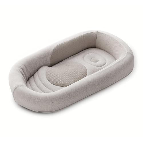 Inglesina Welcome Pod Baby Nest Ergonomico 0-8 Mesi, Riduttore Lettino Traspirante in Bambù e Cotone, Sfoderabile e Lavabile, Quiet Beige - Image 1