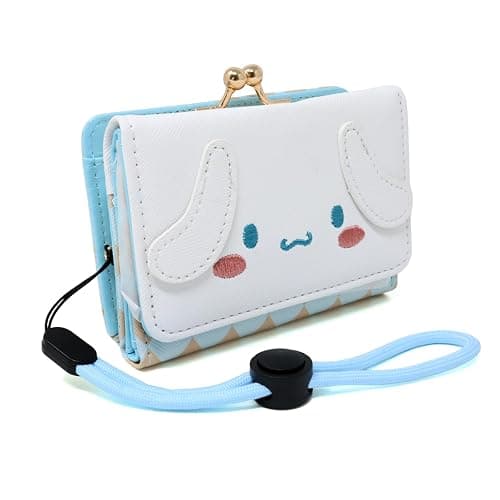 Honbay Fashion Cute Cartoon Wallet, Small Wallet, Women Ladies Short Wallet, PU Leather Tri-fold Wallet, Money Bag, Coin Cash Cards Pouch Purse, Kiss Lock Change Purse Clutch Purse thumbnail 7