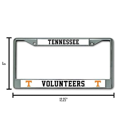 Rico Industries NCAA Premium 12" x 6" Chrome Frame with Plastic Inserts - Car/Truck/SUV Automobile Accessory thumbnail 6
