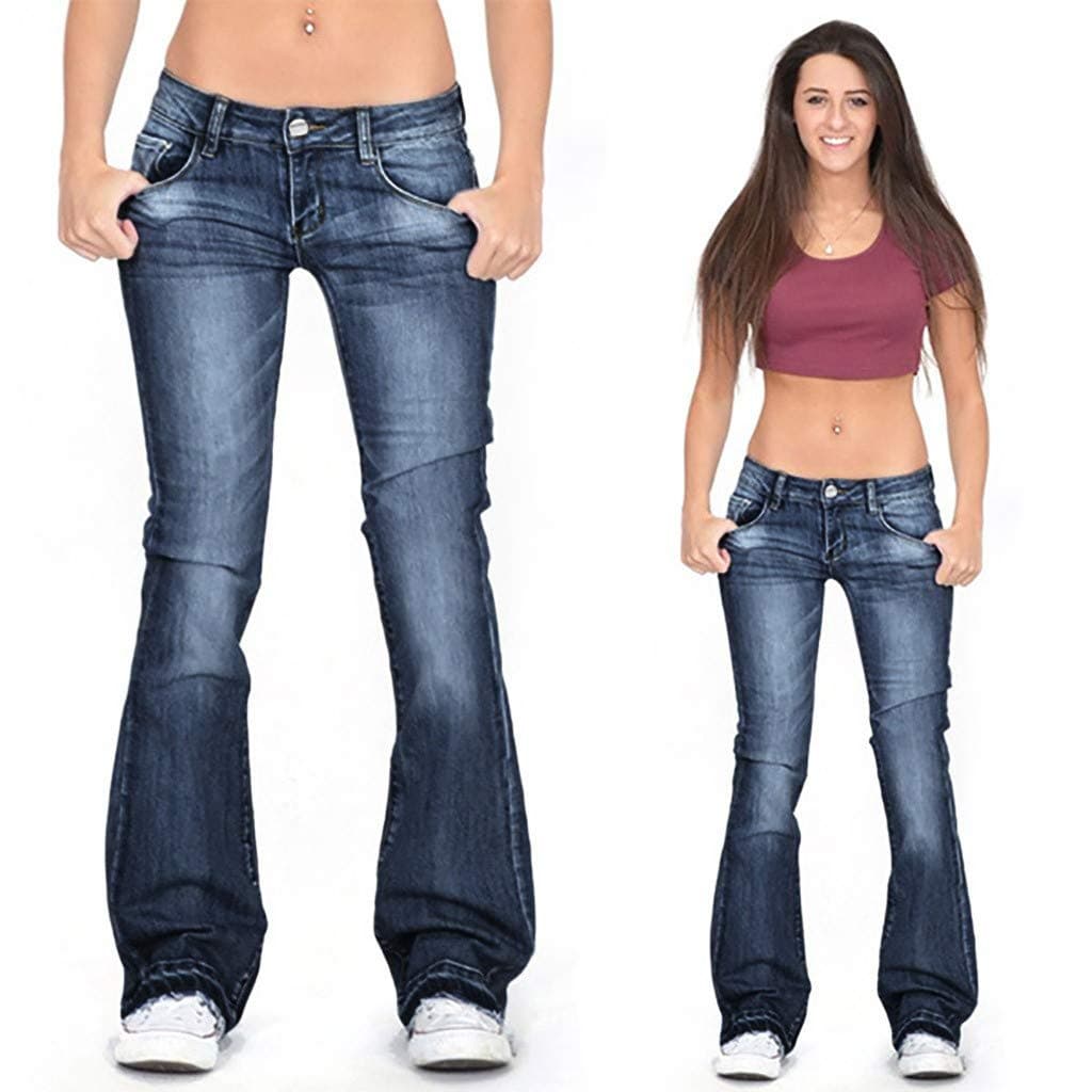 Bootcut Jeans Women's Stretch: Y2K Jeans Low Waist Impact Trousers Jeans Jeans 70 Batting Jeans Baggy Jeans Boyfriend Cargo Pants Large Sizes Jeans Straight-Fit Wide Leg Jeans Streetwear thumbnail 2