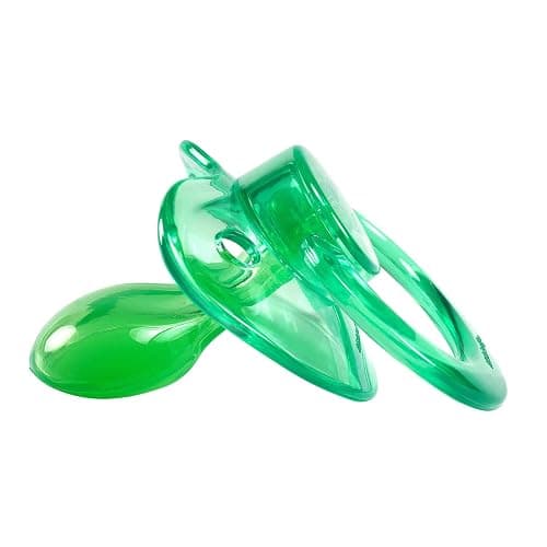 LittleForBig BigShield Adult Sized Pacifier Candy Gloss Pacifiers Set - Pink and Green thumbnail 7