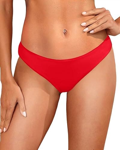 Tempt Me Women Low Rise Bikini Bottoms - Moderate Coverage Bathing Suit Bottoms Low Waisted Swimsuit Bottoms Brief 2025 - Image 1