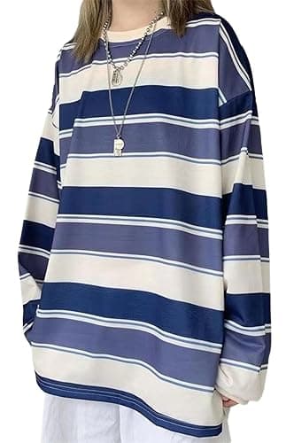 Grunge Shirt for Women Y2k Goth Shirts Long Sleeve Harajuku Aesthetic Top Punk T-Shirt - Image 1