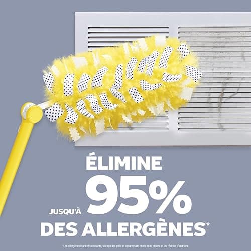 Swiffer Duster Kit with 3 ft Extendable Handle, Heavy Duty Dusting Starter Kit with 12 Refills, for Ceiling Fans, Vents and Hard to Reach Places thumbnail 9