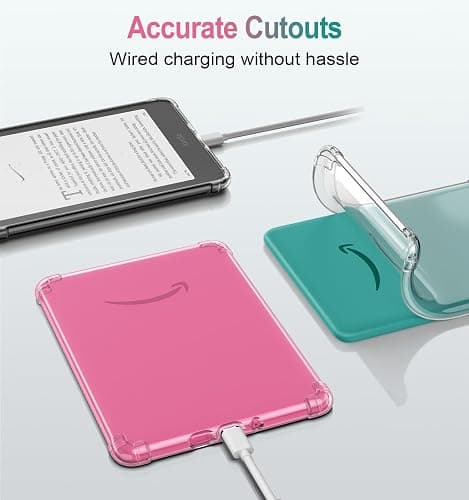 MoKo Case for All-New 7" Kindle Paperwhite (12th Generation-2024) and Kindle Colorsoft Signature Edition 2024, Ultra Thin Clear Flexible Transparent TPU Skin Bumper Back Cover Shell, Clear thumbnail 6