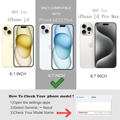 UEEBAI Magnetic for iPhone 15 Plus Case & iPhone 14 Plus Case, Bow Case Compatible with MagSafe, Wireless Slim Clear Ribbon Phone Cover Anti-Yellowing Shockproof Protective Cover for Women Girl- Pink | Magnetic thumbnail 8