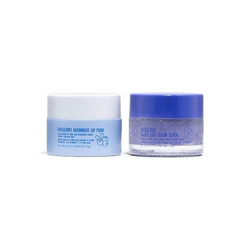 W7 Scrub labbra + maschera notte Sweet Dreams - Set da 2 pezzi - Aroma mirtillo - Esfolia, ristora, lenisce e idrata - Image 1