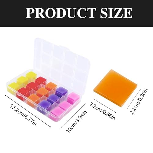 120PCS Diamond Painting Glue Clay, Colorful Clay Wax Painting Tool DIY Diamond Art Accessories and Tools for Embroidery Accessories,2 x 2cm(5 Colors) (Multicoloured) thumbnail 6