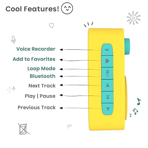 WonderBuddy Kids Story Box Audio Player, 500+ Preloaded Stories & Rhymes, Story Writing DIY Art Kit, Voice Recorder, Content Upgrade, Bluetooth, Birthday Gift for Boys Girls 3+ Years- Dino thumbnail 8