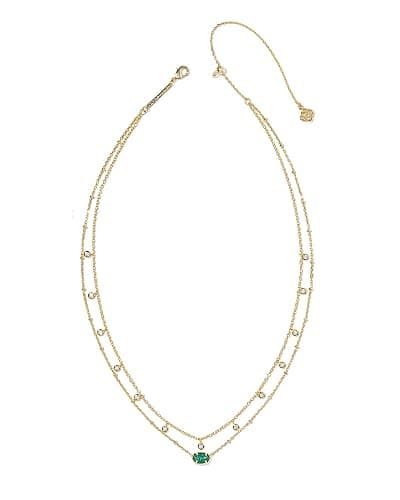 Kendra Scott Emilie Crystal Multi Strand Necklace, Fashion Jewelry for Women thumbnail 2