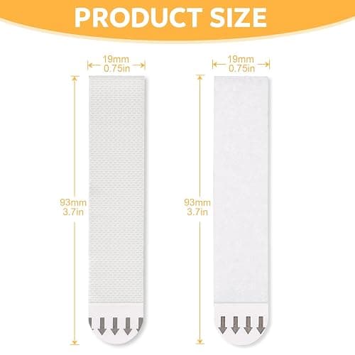 Sinnsally Large Picture Hanging Strips Heavy Duty,20-Pairs(40 Strips) Sticky Picture Hangers for Walls Hanging Without Nail,Damage Free No Nails Refill Adhesive Poster Frame Mounting,White thumbnail 3
