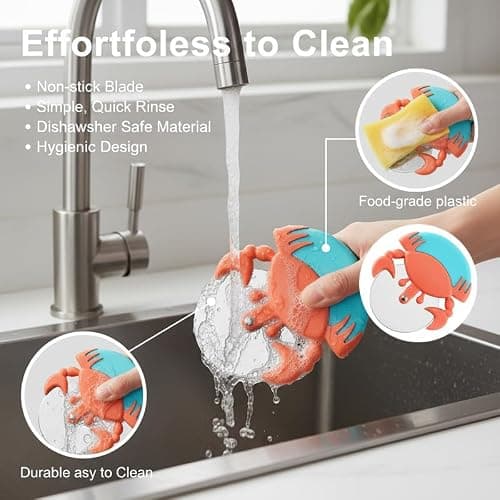 Crab-Shaped Pizza Cutter - Fun and Functional Kitchen Tool for Slicing Pizzas thumbnail 6