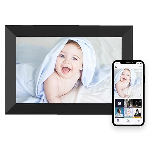 MEZED 10.1'' Digital Picture Frame,Smart Digital Photo Frame with 1280x800 IPS Touch Screen, Auto-Rotate and Slideshow, Easy Setup to Share Moments Via APP from Anywhere Anytime - Image 1
