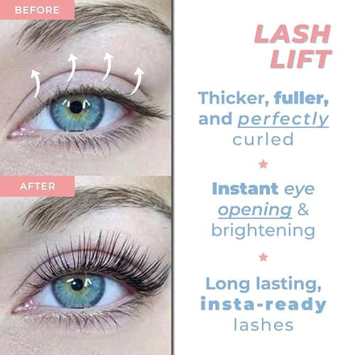 Lash Lift Kit for Eyelash Perm | Professional Instant Perming, Lifting & Curling for Eyelashes | Semi-Permanent Salon & DIY Home Use | Upgraded Glue | Includes Eye Shields, Pads, and Accessories thumbnail 3