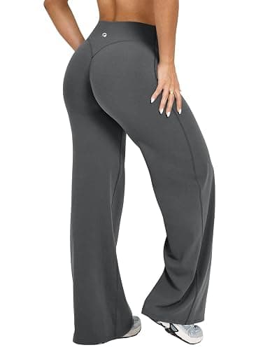 OQQ Yoga Pants Women High Waist Stretch Casual Soft Straight Leg Bottoms - Image 1