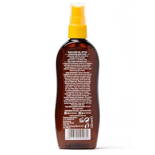 Carroten OmegaCare Tanning Oil SPF 30, 150 ml - Tan Accelerator with Sun Protection - Sun Tan Spray with Omega Fatty Acids - Spray Sunscreen with Carrot and Coconut Oils thumbnail 8