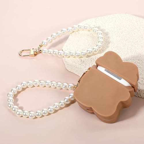 SynHHergyx 2 Pcs Pearl Keyring Lanyard Faux Pearl Keychain Straps Pearls Wristlet Key Chain Elegant Purse Lanyard thumbnail 5