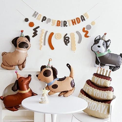 Pet Dog Balloons Dachshund Dog Foil Birthday Balloons Animal Balloon Children Birthday Party Decoration Animal Theme Party Decorations Puppy Dogs Balloon 2pcs thumbnail 2