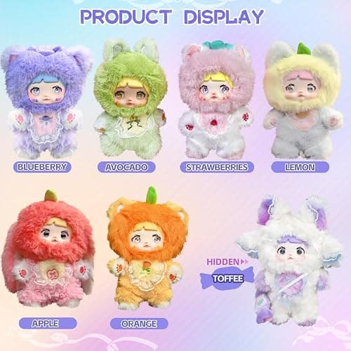 XiDonDon Nommi Interesting Fruit Series Cute Vinyl Face Doll Random Design Action Figures Collectible Toys Home Decorations (Single Box) thumbnail 3