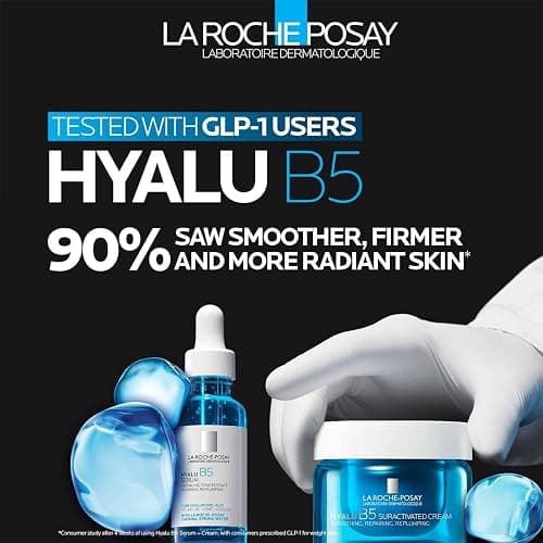 La Roche-Posay Hyalu B5 Suractivated Hyaluronic Acid Serum for Face, Vitamin B5 + Hyaluronic Acid + Glycerin, Hydrating Serum Visibly Plumps Skin, Sensitive Skin Safe, Anti Aging, Oil-Free thumbnail 4