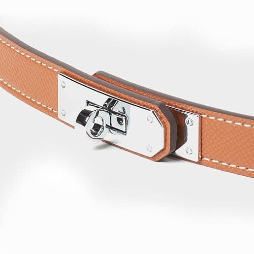 FENLDY Adjustable Thin Belts For Womens Skinny Belts For Dresses Womens Solid Color Alloy Turn Lock Belts For Jeans thumbnail 4