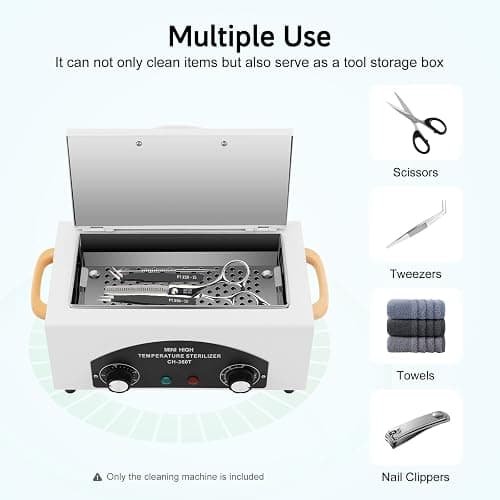 MINRS Heißluftsterilisator Hochtemperatur Sterilisator 300W 220℃ Trockene Hitze Sterilisator mit einstellbarem Timer für Nagelwerkzeuge Kosmetikwerkzeuge Fußpflege Schönheitssalon thumbnail 3