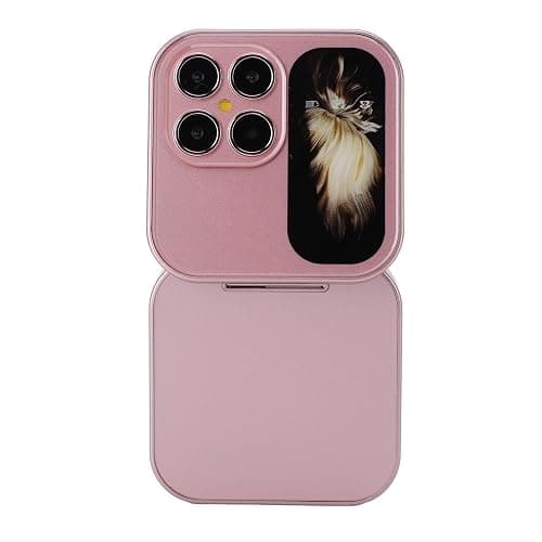Brrnoo Flip Small Cell Phone Dual Nano SIM Media Player HD Rear Camera LED Flashlight GSM Network Seniors (Pink) thumbnail 7