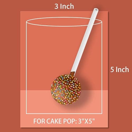 Yotelab Cake Pop Bags, 3x5 In Cellophane Lollipop Bags With Ties, 100 Pcs | Clear Gift Wrap Bags, Small Treat Bags for Cookies, Candy, Desserts, Snacks and Party Favors thumbnail 4