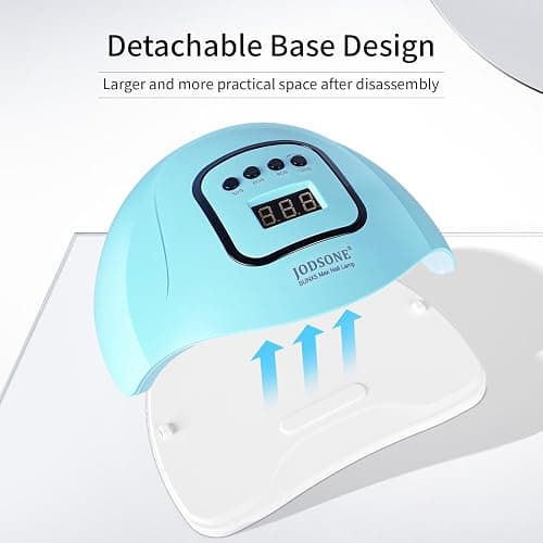 JODSONE U V LED Nail Lamp Blue Gel Polish Nail Dryer with Smart Auto Sensor 4 Timing Modes Fast Curing for Home DIY thumbnail 5