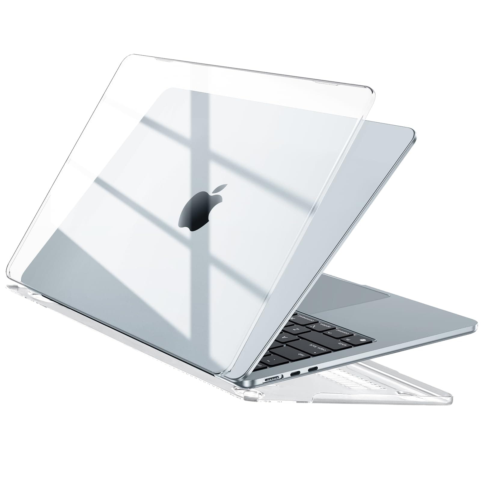 EooCoo Compatible with MacBook Air 13 inch Case for 2025-2022 M4 M3 M2 Model A3240 A3113 A2681, Protective Plastic Hard Case Cover Shell for MacBook Air 13.6 inch - Crystal Clear - Image 1