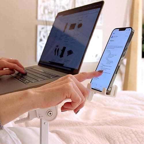 Limitless TotalDesk Portable Workstation and Lap Desk with Adjustable Height & Tilt (White) thumbnail 8