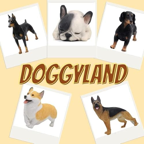 Comfy Hour Doggyland Collection, Miniature Dog Collectibles 7” Standing Dachshund Figurine, Realistic Lifelike Animal Statue Home Decoration, Black, Polyresin thumbnail 5