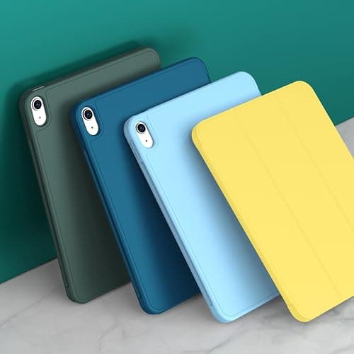 iMieet iPad (A16) Case 11th Gen/iPad 10th Generation Case [11-Inch 2025/10.9 Inch 2022] with Pencil Holder, Trifold Stand Smart Cover with Soft TPU Back,Auto Wake/Sleep(Yellow) thumbnail 6