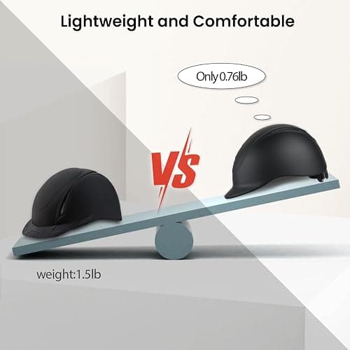 Adult Horse Riding Helmet Adjustable Vented Men Women 22"-24"/56-61cm | ASTM F1163-23 Certified, Adjustable Fit, Vented Construction, Washable Liner, Lightweight Build thumbnail 5