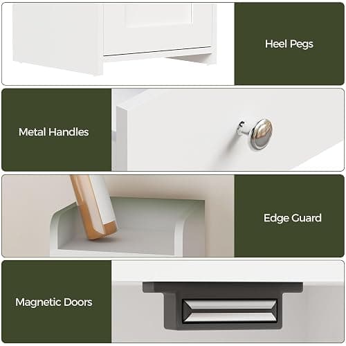 Tall Bathroom Cabinet, Slim Storage Cabinet with Adjustable Shelve 30×180cm | Bathroom Storage Unit Narrow Cupboard, Corner cabinet freestanding Anti-Tip Adjustable Removable Shelf Wood Modern Drawers thumbnail 5