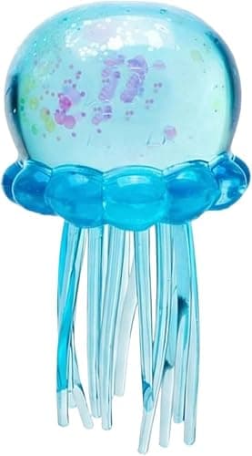 Jellyfish Squishy, Jellyfish Design Squeeze Stress Ball, Drop Malt Sugar Balls for Anxiety Stress (Purple) thumbnail 4