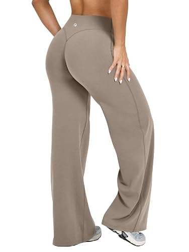 OQQ Yoga Pants Women High Waist Stretch Casual Soft Straight Leg Bottoms - Image 1