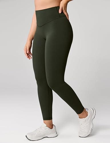 UNISSU Hugcurve No Front Seam High Waisted Workout Leggings for Women Buttery Soft Yoga Pants Gym Athletic Tights - 25'' thumbnail 2