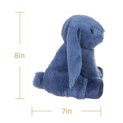 Apricot Lamb Toys Plush Navy Blue Bunny Rabbit Stuffed Animal with Fluffy Soft Ears (Navy Blue Bunny, 8 Inches) thumbnail 3