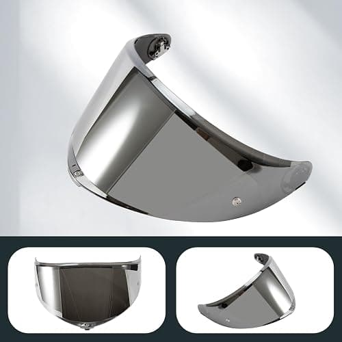 PSLER Helmet Visor for K6 K6s - K6 K6 s Visor Helmet Face Shield Helmet Accessories Replacement for K6 K6s,Silver-Mirror thumbnail 7