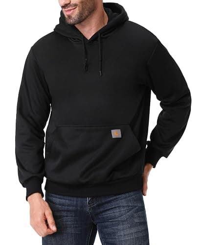 TUAOVA Men's Relaxed Fit Fleece-Lined Pullover Hooded Sweatshirt Comfortable and Soft thumbnail 4