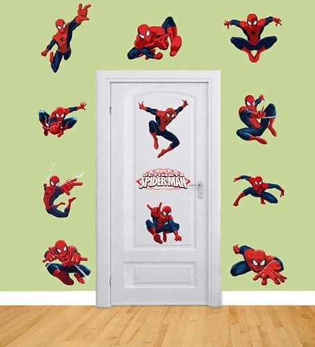 Spiderman Sticker Pack for Kids Room Wall Decor | Peel and Stick Wall Decal for Ultimate Spider-man Party Decoration by Dekosh thumbnail 2