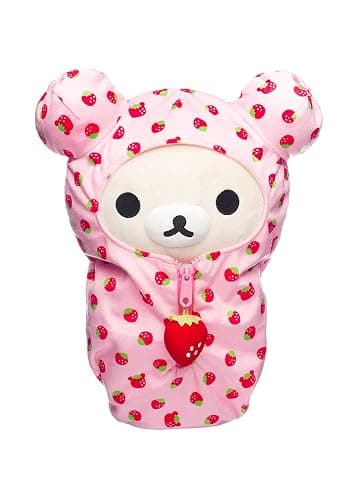 San-X Original Rilakkuma Sleeping Bag Plush Series (Korilakkuma - Strawberry) - Image 1