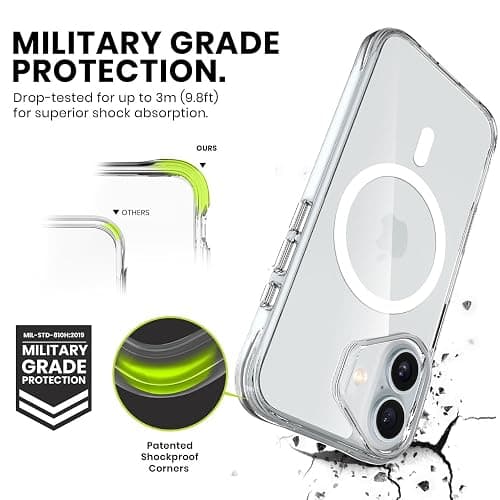 Head Case Designs Officially Licensed Peanuts Classic Snoopy & Friends Shockproof Bumper Case [Military Grade Protection] Compatible with and Compatible with MagSafe Apple iPhone 16 Pro thumbnail 3