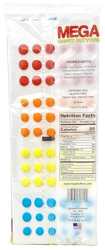 Mega Candy Buttons - Original & SOUR Flavors - Gift Pack of 2 (432 Buttons Total) by Lyza's Sweets & Treats (Original) thumbnail 2