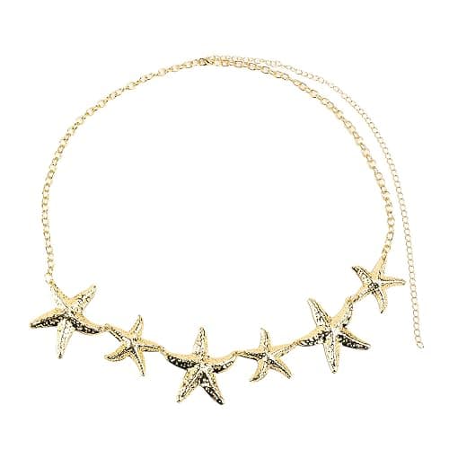 Body Chains for Women, Starfish Beach Waist Chains Adjustable Boho Bikini Belly Chain Trendy Bodies Chain Jewelry for Women - Image 1