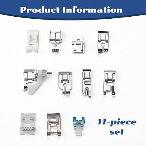 Yistoi 11 Pièces Couture Accessoires Mercerie, Différentes Tailles | Pied de Biche Machine a Coudre, Accessoire Couture, Convient aux Machines à Coudre, Grande Variété thumbnail 2