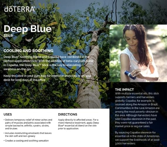 doTERRA Deep Blue Stick - 2 Pack thumbnail 3