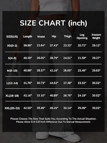 ATHMILE Womens Wide Leg Sweatpants High Waisted Baggy Pants Fashion Teen Girl Drawstring Athletic Joggers - X-Small - Coffee thumbnail 6