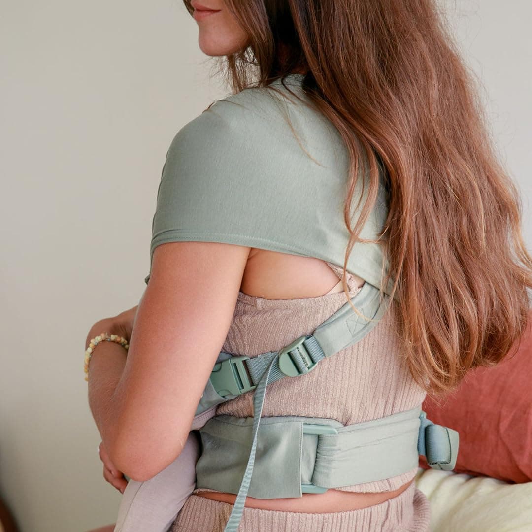 WildBird - Aerial Buckle Wrap - Babies 0-6 Months - Large (L-4XL) Acadian - Newborn Baby Carrier - Front Carry - Soft Fabric, Straps, Head Support, Padded Waist Belt - Baby Essentials - New Mom Gifts thumbnail 5